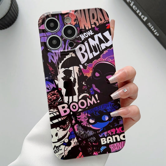 For iPhone 13 Pro Max Painted Pattern Precise Hole PC Phone Case(Comics Umbrella Boy) - iPhone 13 Pro Max Cases by buy2fix | Online Shopping UK | buy2fix