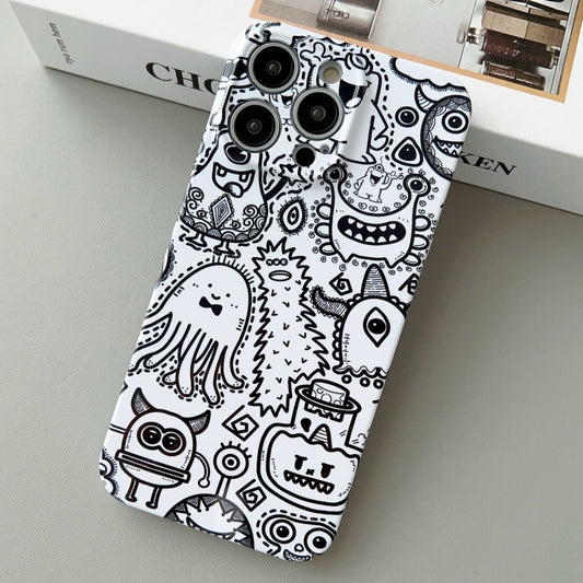 For iPhone 15 Pro Max Painted Pattern Precise Hole PC Phone Case(Bottle Monster) - iPhone 15 Pro Max Cases by buy2fix | Online Shopping UK | buy2fix