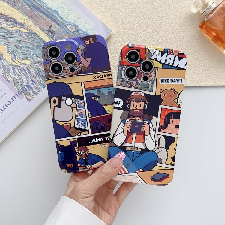 For iPhone 15 Pro Max Painted Pattern Precise Hole PC Phone Case(Bottle Monster) - iPhone 15 Pro Max Cases by buy2fix | Online Shopping UK | buy2fix