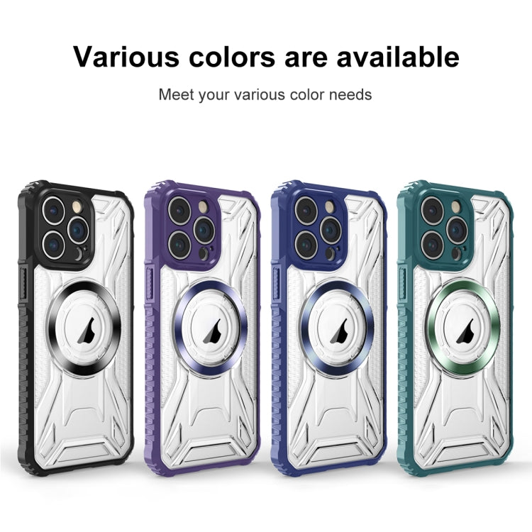 For iPhone 15 Pro CD Texture Magsafe Phone Case(Sapphire) - iPhone 15 Pro Cases by buy2fix | Online Shopping UK | buy2fix