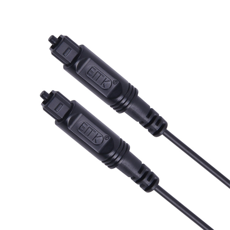 1m EMK OD2.2mm Digital Audio Optical Fiber Cable Plastic Speaker Balance Cable(Black) - Audio Optical Cables by EMK | Online Shopping UK | buy2fix