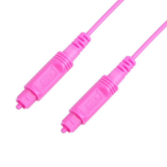 15m EMK OD2.2mm Digital Audio Optical Fiber Cable Plastic Speaker Balance Cable(Pink) - Audio Optical Cables by EMK | Online Shopping UK | buy2fix