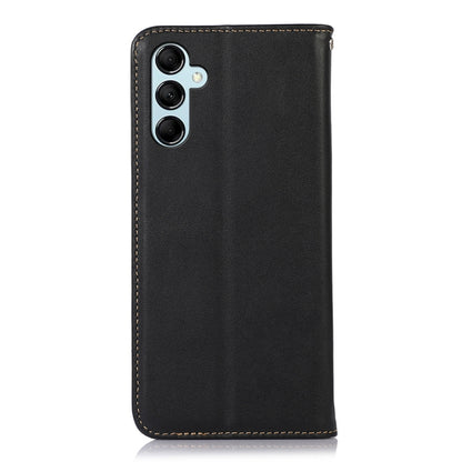 For Samsung Galaxy M34 5G KHAZNEH Nappa Top Layer Cowhide Leather Phone Case(Black) - Galaxy Phone Cases by buy2fix | Online Shopping UK | buy2fix