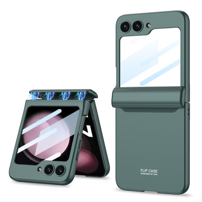 For Samsung Galaxy Z Flip5 GKK Integrated Magnetic Full Coverage Folding Phone Case(Green) - Galaxy Z Flip5 Cases by GKK | Online Shopping UK | buy2fix