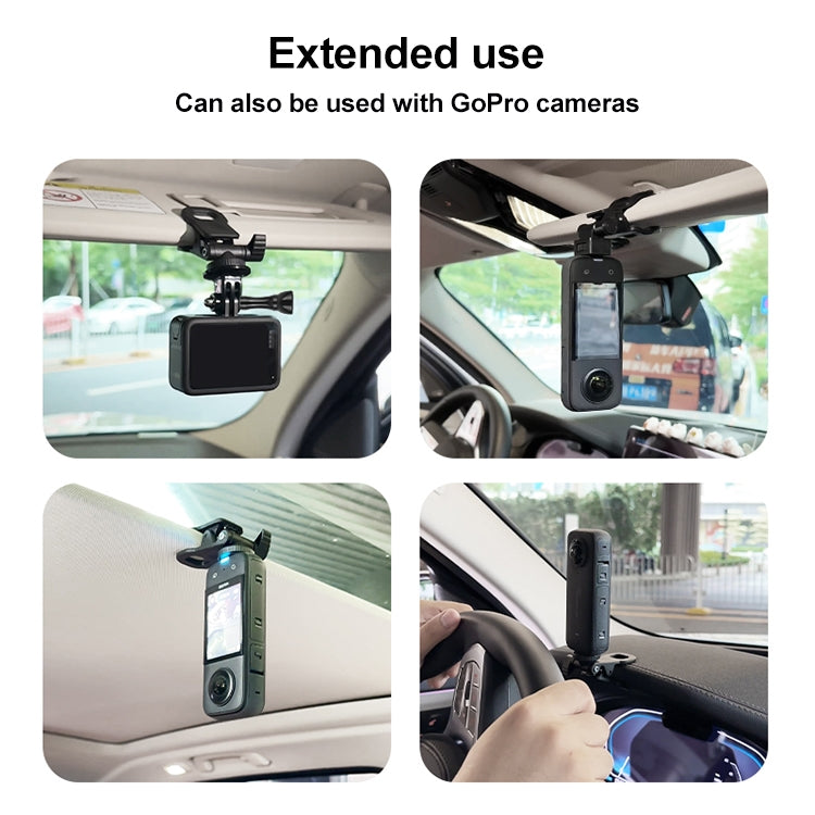 Car Sun Visor Bracket Type B Action Camera Mount - Car Holders by buy2fix | Online Shopping UK | buy2fix