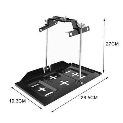 Car Universal Battery Bracket Adjustable Battery Fixed Holder + Base Tray, Size:28.5cm Base + 27cm Bracket - In Car by buy2fix | Online Shopping UK | buy2fix