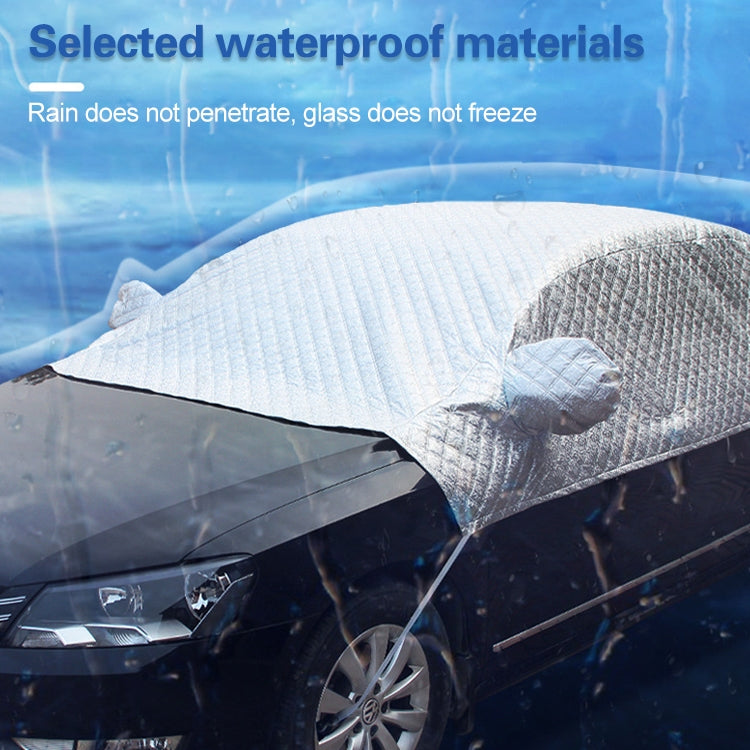 Car Half-cover Car Clothing Sunscreen Heat Insulation Sun Nisor, Aluminum Foil Size: 3.6x1.6x1.5m - Window Foils & Solar Protection by buy2fix | Online Shopping UK | buy2fix