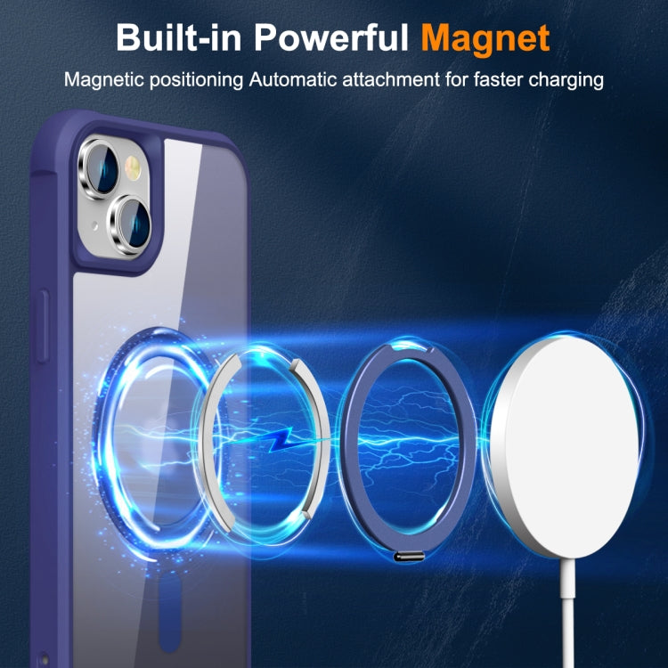 For iPhone 14 / 13 MagSafe Magnetic Rotating Holder Phone Case(Klein Blue) - iPhone 14 Cases by buy2fix | Online Shopping UK | buy2fix