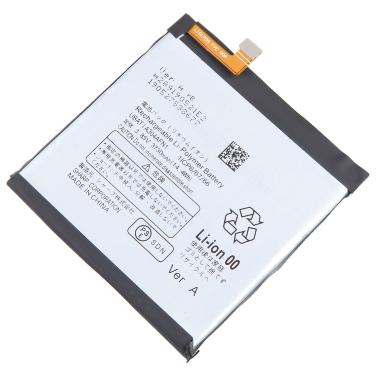 For Sharp AQUOS R5G SHG01 Battery Replacement UBATIA304AFN1 3730mAh - Others by buy2fix | Online Shopping UK | buy2fix