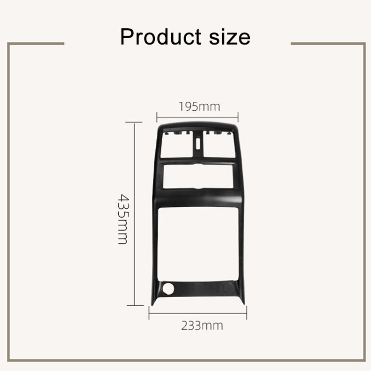 For Mercedes Benz ML320 / GL450 Car Rear Air Conditioner Air Outlet Panel Cover 166 680 7003, Style:Single Hole(Coffee Brown) - Air Conditioning System by buy2fix | Online Shopping UK | buy2fix