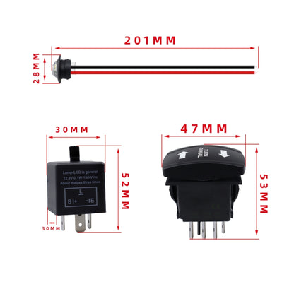 CP-4308 UTV ATU Turn Signal Fault Light Horn Wiring Harness Kit - Car Light Accessories by buy2fix | Online Shopping UK | buy2fix