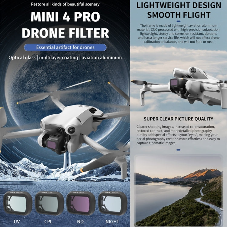 For DJI Mini 4 Pro JSR KB Series Drone Camera Lens Filter, Filter:ND32 - Mavic Lens Filter by JSR | Online Shopping UK | buy2fix