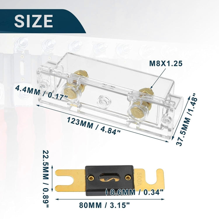 3 in 1 ANL Car Audio Modified Fuse Holder with 200A Fuse, Current:120A - Fuse by buy2fix | Online Shopping UK | buy2fix