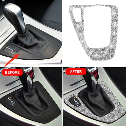 For BMW 3 Series E90 / E92 2005-2012 Car Gear Panel Diamond Decorative Sticker, Left Drive - Car Interior Mouldings by buy2fix | Online Shopping UK | buy2fix