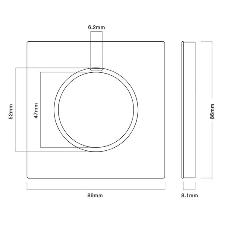 86mm Gray Aluminum Wire Drawing LED Switch Panel, Style:One Open Multiple Control - Consumer Electronics by buy2fix | Online Shopping UK | buy2fix