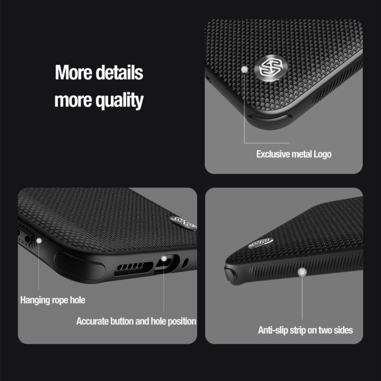 For Xiaomi 14 Ultra NILLKIN Textured Prop Magnetic Lens Protection Holder Nylon Phone Case(Black) - 14 Ultra Cases by NILLKIN | Online Shopping UK | buy2fix