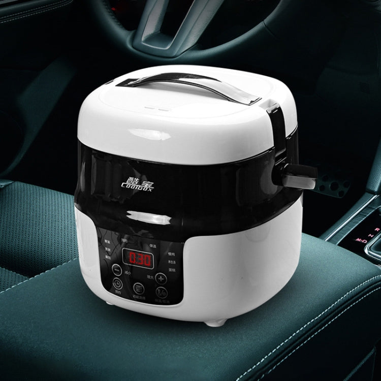 COOLBOX Vehicle Multi-function Mini Rice Cooker Capacity: 2.0L, Version:12V Current-limiting - Rice Cookers by buy2fix | Online Shopping UK | buy2fix