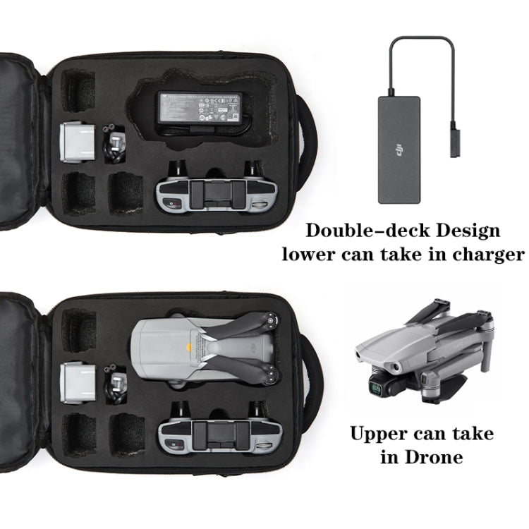 LINGSHI For DJI Mavic Air 2 Heightened Portable Shoulder Storage Bag Protective Box(Black) - DJI & GoPro Accessories by buy2fix | Online Shopping UK | buy2fix