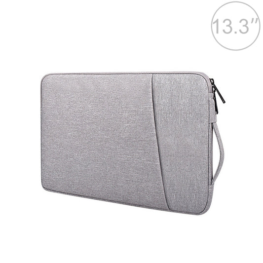 ND01D Felt Sleeve Protective Case Carrying Bag for 13.3 inch Laptop(Grey) - 13.3 inch by buy2fix | Online Shopping UK | buy2fix