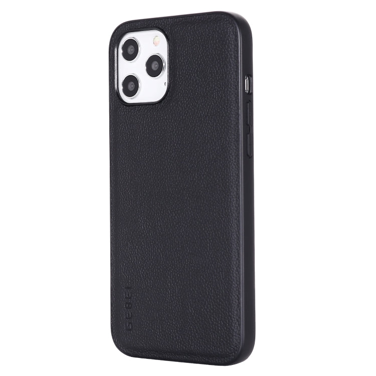 For iPhone 12 mini GEBEI Full-coverage Shockproof Leather Protective Case (Black) - iPhone 12 mini Cases by GEBEI | Online Shopping UK | buy2fix