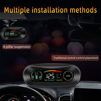 P18 GPS Car HUD Head-up Display Vehicle Speed / Voltage / Mileage - Head Up Display System by buy2fix | Online Shopping UK | buy2fix