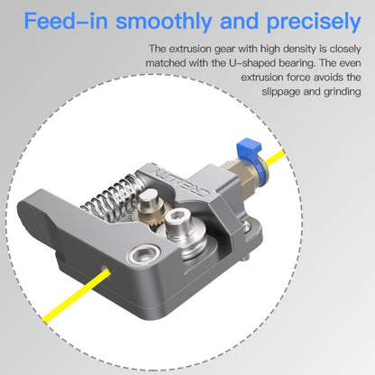 Creality All Metal Silver Block Bowden Extruder Kit for Ender-3 / Ender-3 Pro / Ender-3 V2 / CR-10 Pro V2 3D Printer - Parts by Creality | Online Shopping UK | buy2fix