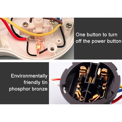 Charging Plug-in Wiring Board Creative Rotary Towline Board 13A Deformed Socket, UK Plug, 4-Bit Socket(Black) - Consumer Electronics by buy2fix | Online Shopping UK | buy2fix