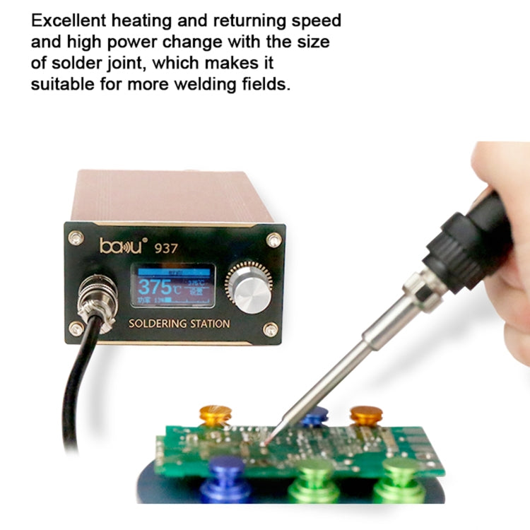 BAKU BA-937 LCD Digital Display Soldering Iron Welding Station Set, EU Plug - Home & Garden by BAKU | Online Shopping UK | buy2fix