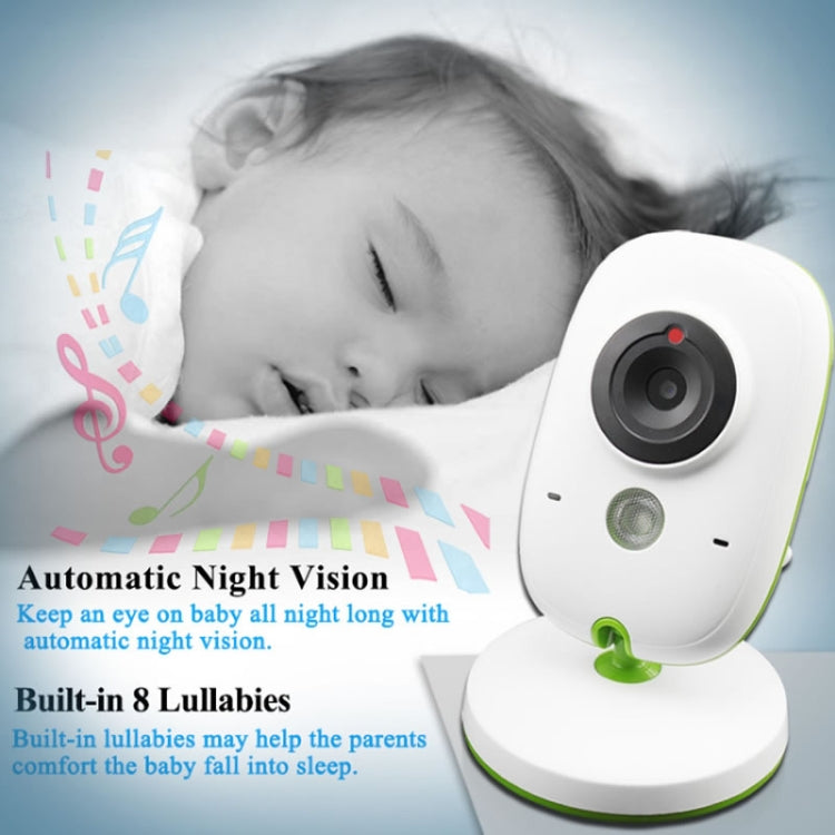 VB602 2.4 inch LCD 2.4GHz Wireless Surveillance Camera Baby Monitor, Support Two Way Talk Back, Night Vision(White) - Security by buy2fix | Online Shopping UK | buy2fix