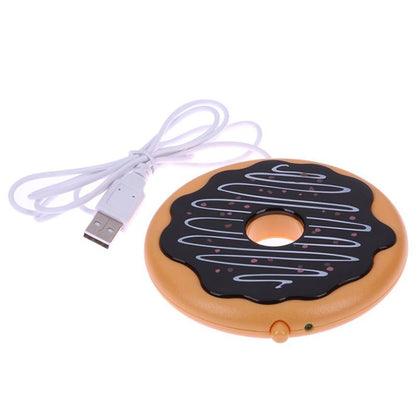 Donut Design USB Power Cable Desktop Mug Cup Warmer Tea Coffee Drinks Heating Mat Pad - USB Heater by buy2fix | Online Shopping UK | buy2fix