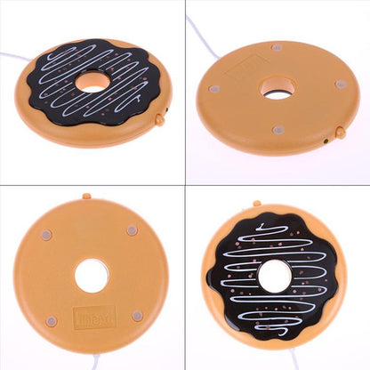 Donut Design USB Power Cable Desktop Mug Cup Warmer Tea Coffee Drinks Heating Mat Pad - USB Heater by buy2fix | Online Shopping UK | buy2fix