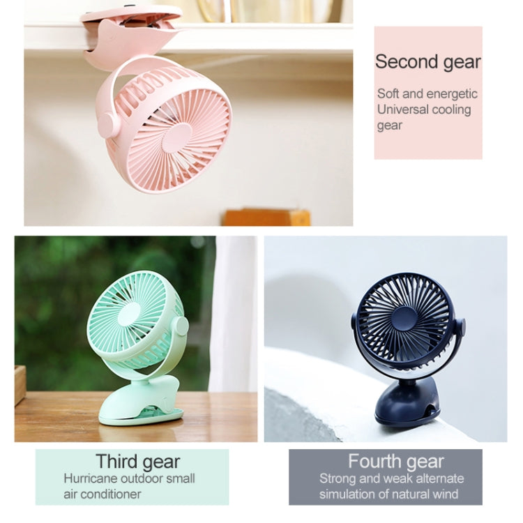 OCUBE D603 4W USB Charging Portable Desktop Fan Clip Fan,  with 4 Speed Control (Pink) - Consumer Electronics by OCUBE | Online Shopping UK | buy2fix