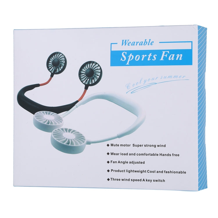 Multi-function Portable Adjustable Wearable Sport Fan(Blue) - Consumer Electronics by buy2fix | Online Shopping UK | buy2fix