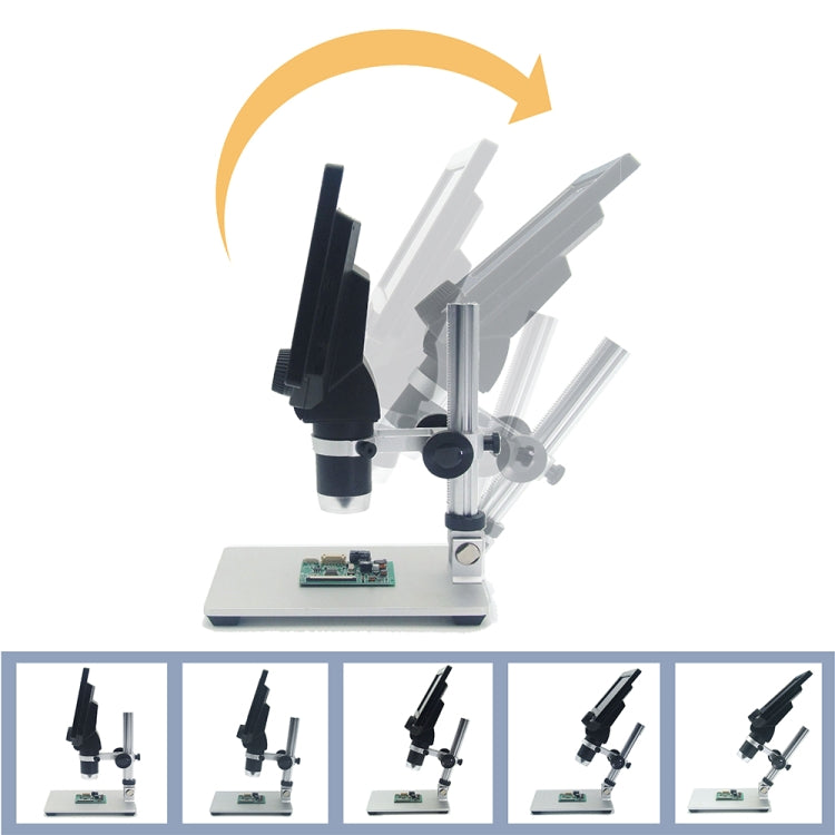 G1200 7 inch LCD Screen 1200X Portable Electronic Digital Desktop Stand Microscope, AU Plug - Digital Microscope by buy2fix | Online Shopping UK | buy2fix