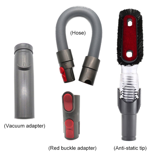 XD998 4 in 1 Handheld Tool Bendable Anti-static Suction Head Kits D931 D928 D918 D907 for Dyson V6 / V7 / V8 / V9 / V10 Vacuum Cleaner - Consumer Electronics by buy2fix | Online Shopping UK | buy2fix