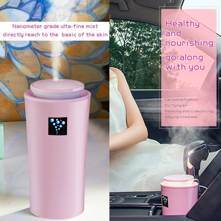 Small-3 2W Humidifier Moisture Meter Moisturizing Instrument with LED Night Light, Water Tank Capacity: 260ml(Pink) - Home & Garden by buy2fix | Online Shopping UK | buy2fix