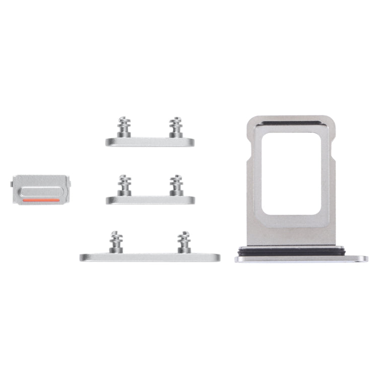 SIM Card Tray + SIM Card Tray + Side Keys for iPhone 14 Pro (Silver) - Repair & Spare Parts by buy2fix | Online Shopping UK | buy2fix