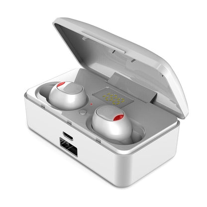 G10 TWS Bluetooth 5.0 Wireless Bluetooth Earphone with Charging Box, Support Digital Display & HD Call & Power Bank(White) - TWS Earphone by buy2fix | Online Shopping UK | buy2fix