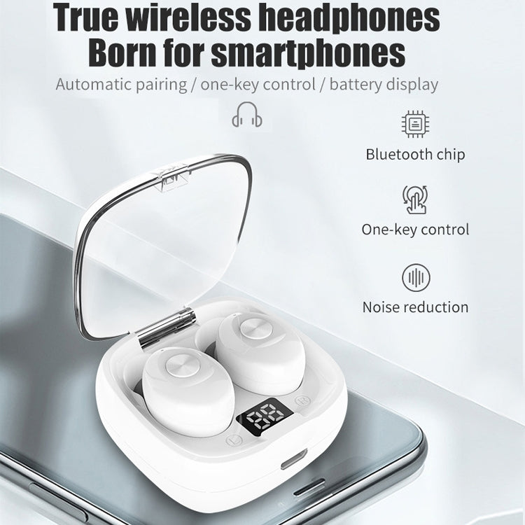 XG-8 TWS Digital Display Touch Bluetooth Earphone with Magnetic Charging Box(Black) - TWS Earphone by buy2fix | Online Shopping UK | buy2fix