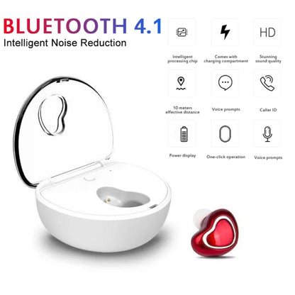 X7 Bluetooth 4.1 Mini Invisible Wireless Sports Bluetooth Earphone with Charging Box (Black) - Bluetooth Earphone by buy2fix | Online Shopping UK | buy2fix