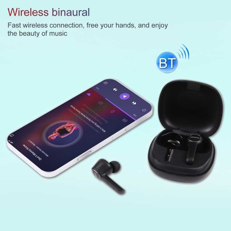 HOPESTAR S12 Bluetooth 5.0 True Wireless Bluetooth Earphone (Black) - TWS Earphone by HOPESTAR | Online Shopping UK | buy2fix