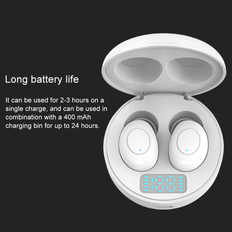 J1 TWS Digital Display Bluetooth V5.0 Wireless Earphones with LED Charging Box(Black) - TWS Earphone by buy2fix | Online Shopping UK | buy2fix