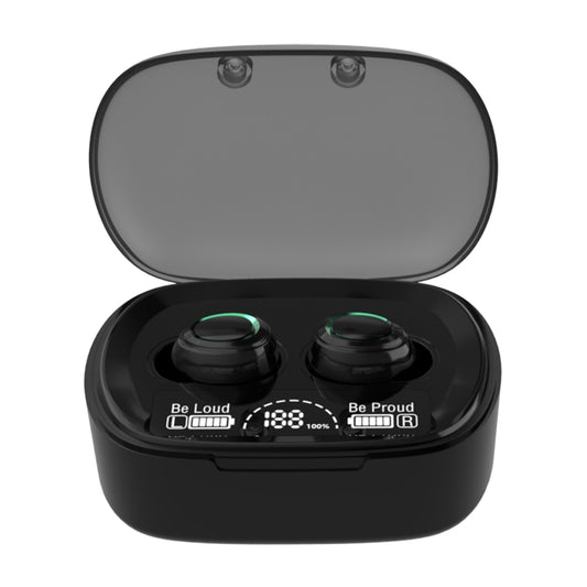 MD06 Mini In-ear TWS Wireless Touch Digital Display Bluetooth Earphone (Black) - TWS Earphone by buy2fix | Online Shopping UK | buy2fix