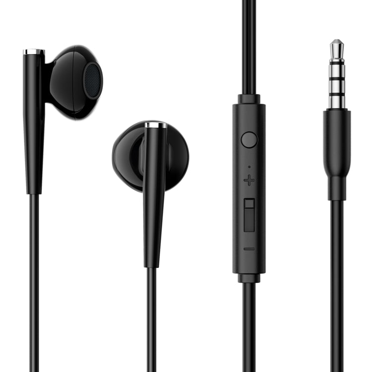 JOYROOM JR-EW04 3.5mm Wire-controlled Half In-ear Gaming Earphone with Microphone (Black) - Normal Style Earphone by JOYROOM | Online Shopping UK | buy2fix