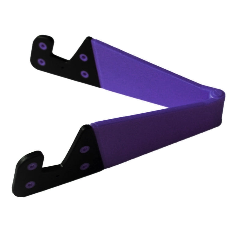 V Shape Universal Mobile Phone Tablet Bracket Holder (Purple) - Desktop Holder by buy2fix | Online Shopping UK | buy2fix