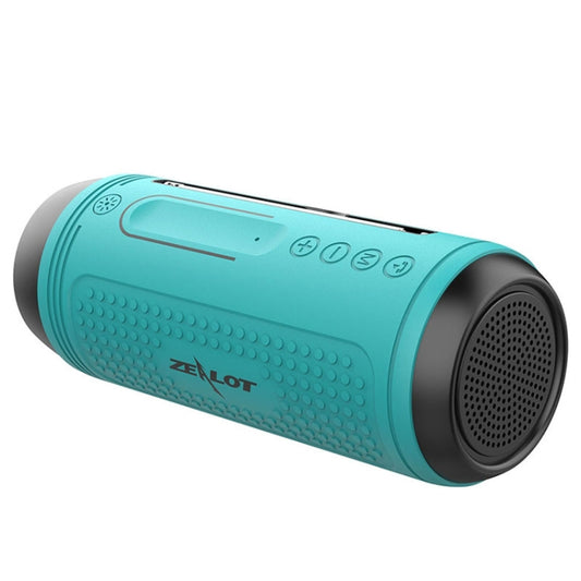 ZEALOT A1 Multifunctional Bass Wireless Bluetooth Speaker, Built-in Microphone, Support Bluetooth Call & AUX & TF Card & LED Lights (Mint Green) - Desktop Speaker by ZEALOT | Online Shopping UK | buy2fix