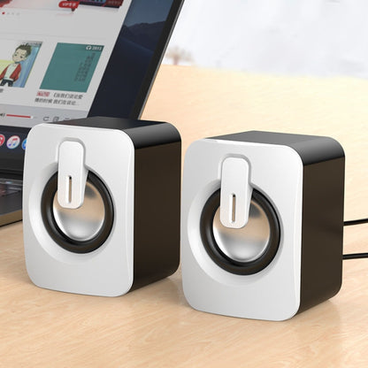 A1 USB Mini High Volume Wired Speaker, Bluetooth Version(White) -  by buy2fix | Online Shopping UK | buy2fix