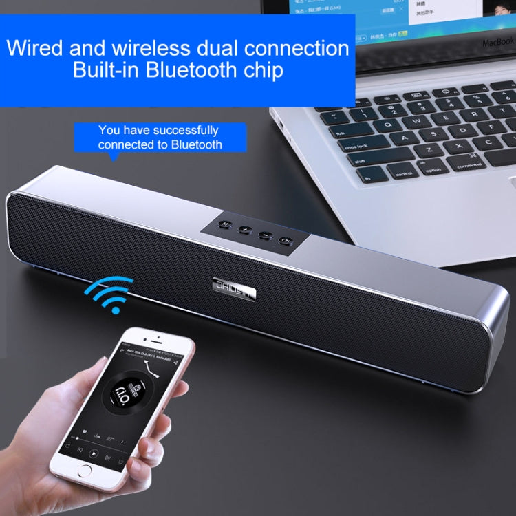 YINDIAO A36 Bluetooth 5.0 Smart Subwoofer Computer Wireless Bluetooth Speaker, Bluetooth Upgrade Version(Black) -  by YINDIAO | Online Shopping UK | buy2fix