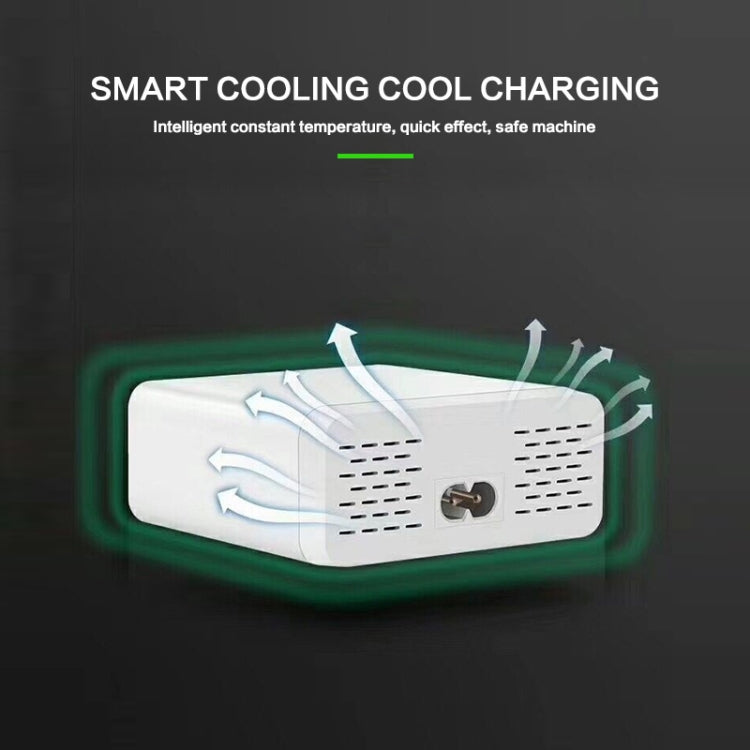 899 30W QC 3.0 6 USB Ports Fast Charger with LCD Digital Display, EU Plug - Multifunction Charger by buy2fix | Online Shopping UK | buy2fix