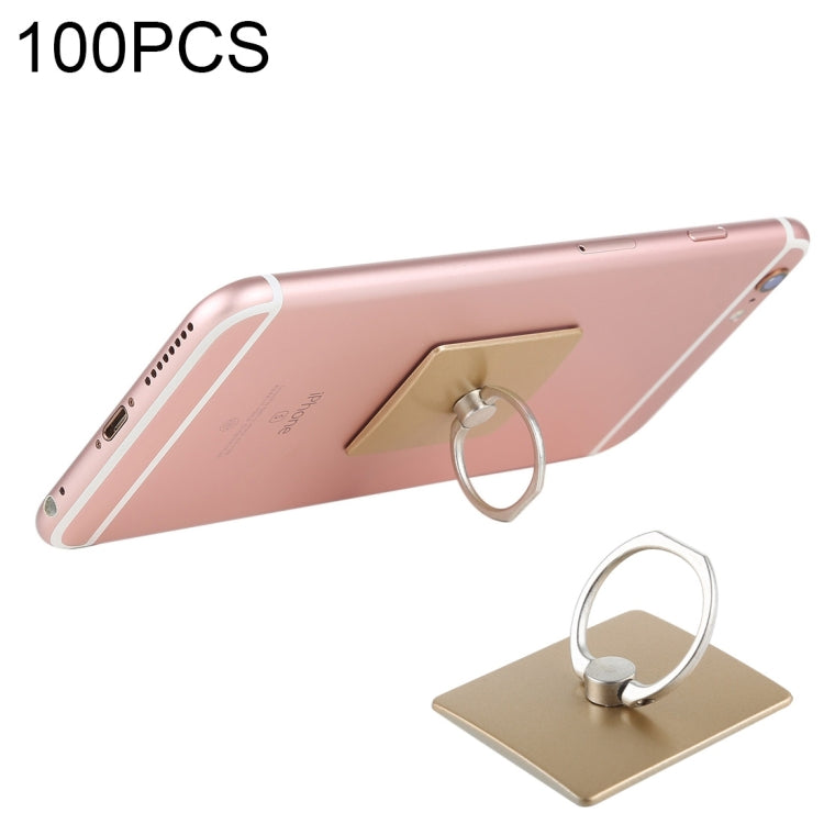 100 PCS Universal Finger Ring Mobile Phone Holder Stand(Gold) - Ring Holder by buy2fix | Online Shopping UK | buy2fix